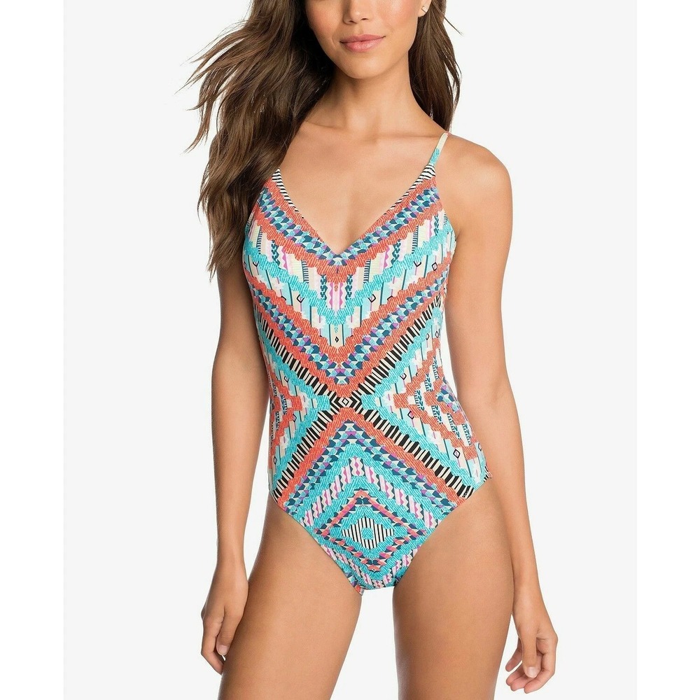 Vera Bradley Desert Geo One Piece Swimsuit Women Size M 8/10 Aztec Boho